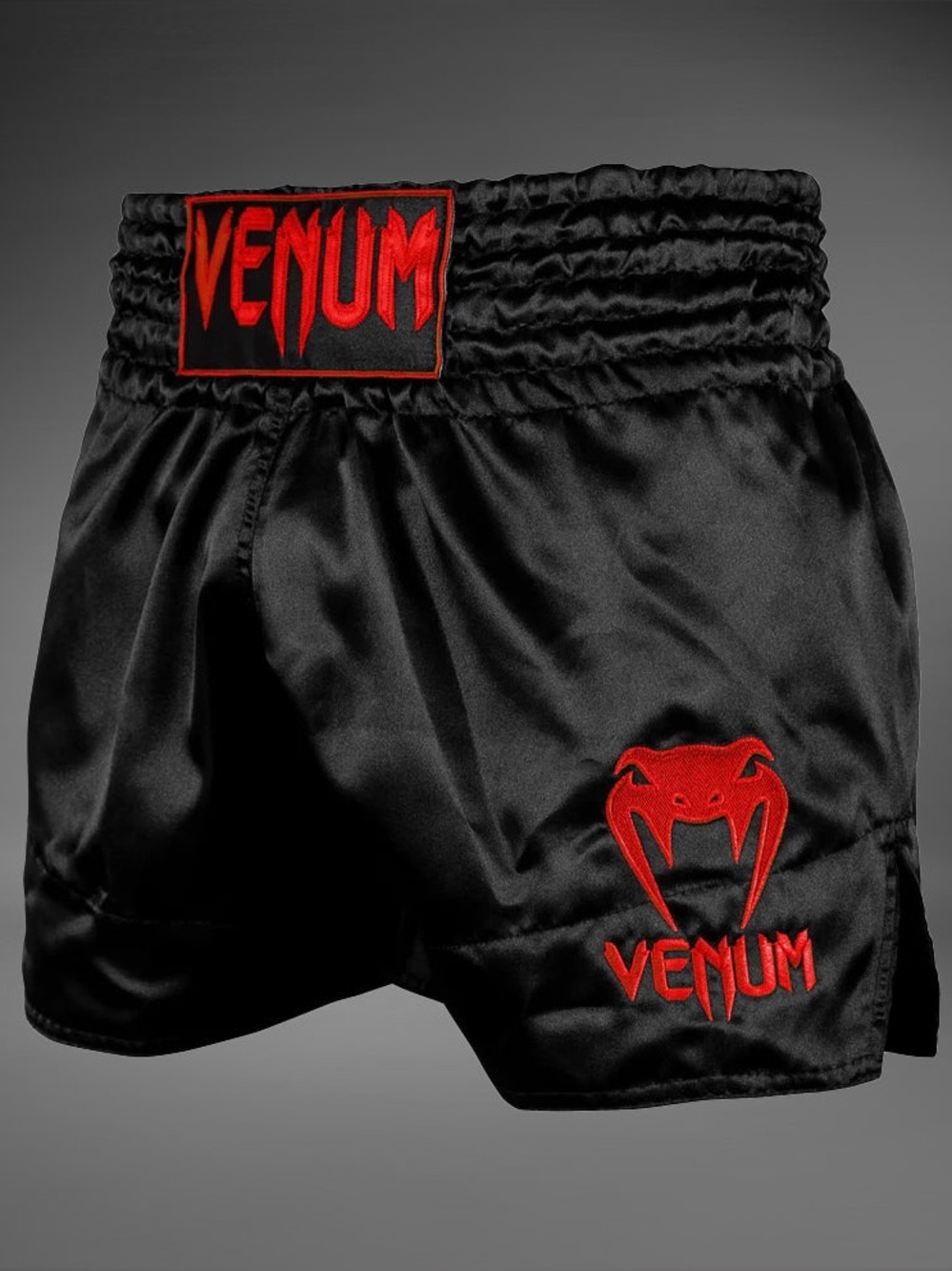 Venum classic MUY THAI shorts Unisex Sz M Black Red